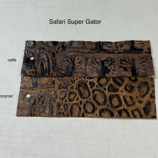 Safari Supergator Extra Large Hornback Crocodile Embossed Leather